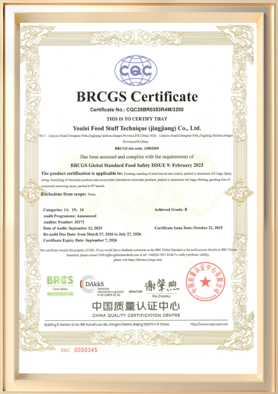 BRCGS-certifikat